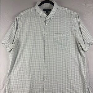 Mizzen+Main Light Green Patterned Button Down Shirt